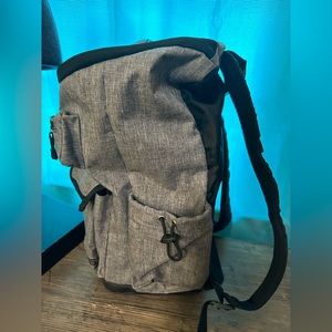 Gray & Black Backpack